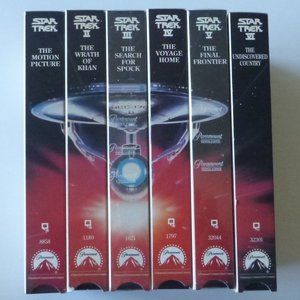 Star Trek Movies I, II, III, IV, V, V1  (VHS Format)